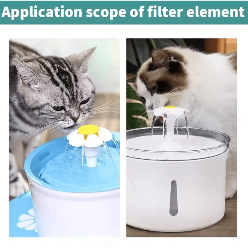 12Pack Activated Carbon Replacement Filters For 16L Cat Water Fountain 3