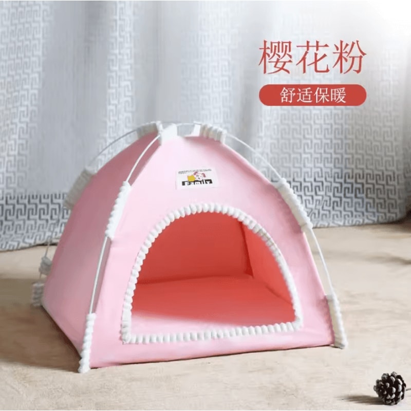 Cozy SemiEnclosed Pet Tent Bed For Cats Small Dogs 6