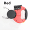 DualGlow 360 Retractable Double Dog Leash With LED Light 2