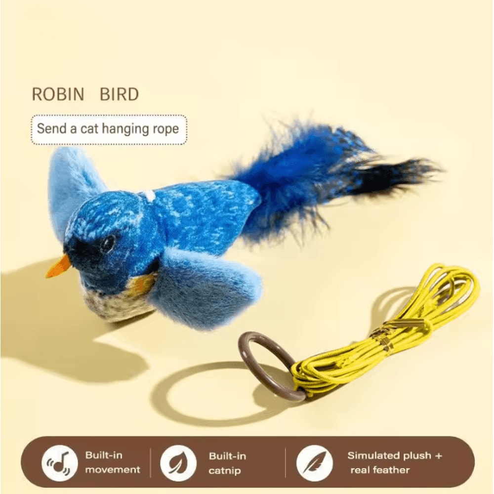 ChirpyPounce Interactive Bird Sound Cat Toy 6