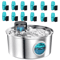 AquaSense Wireless Stainless Steel Pet Water Fountain 8