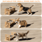 WoodLift Adjustable Elevated Pet Bowl Stand 1