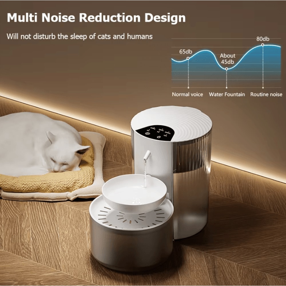 SmartFlow Wireless Pet Water Fountain For Cats Dogs 2