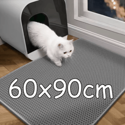 pawshield waterproof double layer cat litter mat