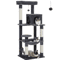 CozyClimb MultiLevel Cat Tree Tower With Hammock Scratching Posts 1