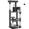 CozyClimb MultiLevel Cat Tree Tower With Hammock Scratching Posts 1
