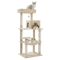 CozyClimb MultiLevel Cat Tree Tower With Hammock Scratching Posts 4