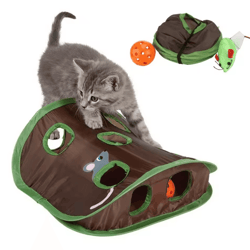 whiskerhunt interactive cat tunnel hide & seek toy