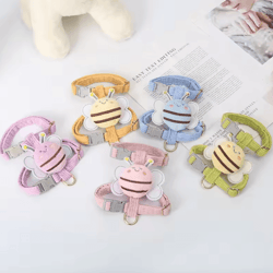 buzzpaw lightweight bee harness & leash set for cats and small dogs