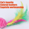 FeatherPounce Interactive Wool Mouse Cat Toy For Kittens Indoor Cats 2