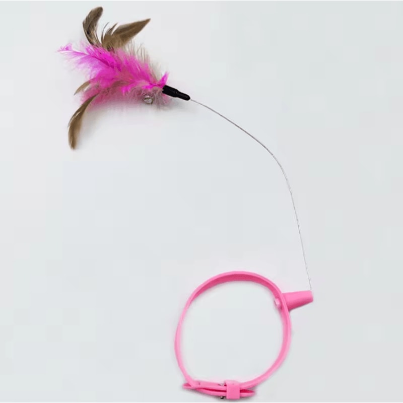PlayLoop Feather Collar Toy For SelfEntertaining Cats Kittens 4