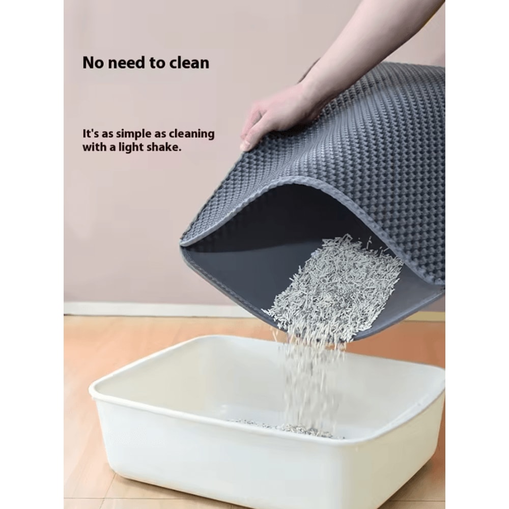 CleanStep Waterproof DoubleLayer Cat Litter Mat For Litter Box Areas 2