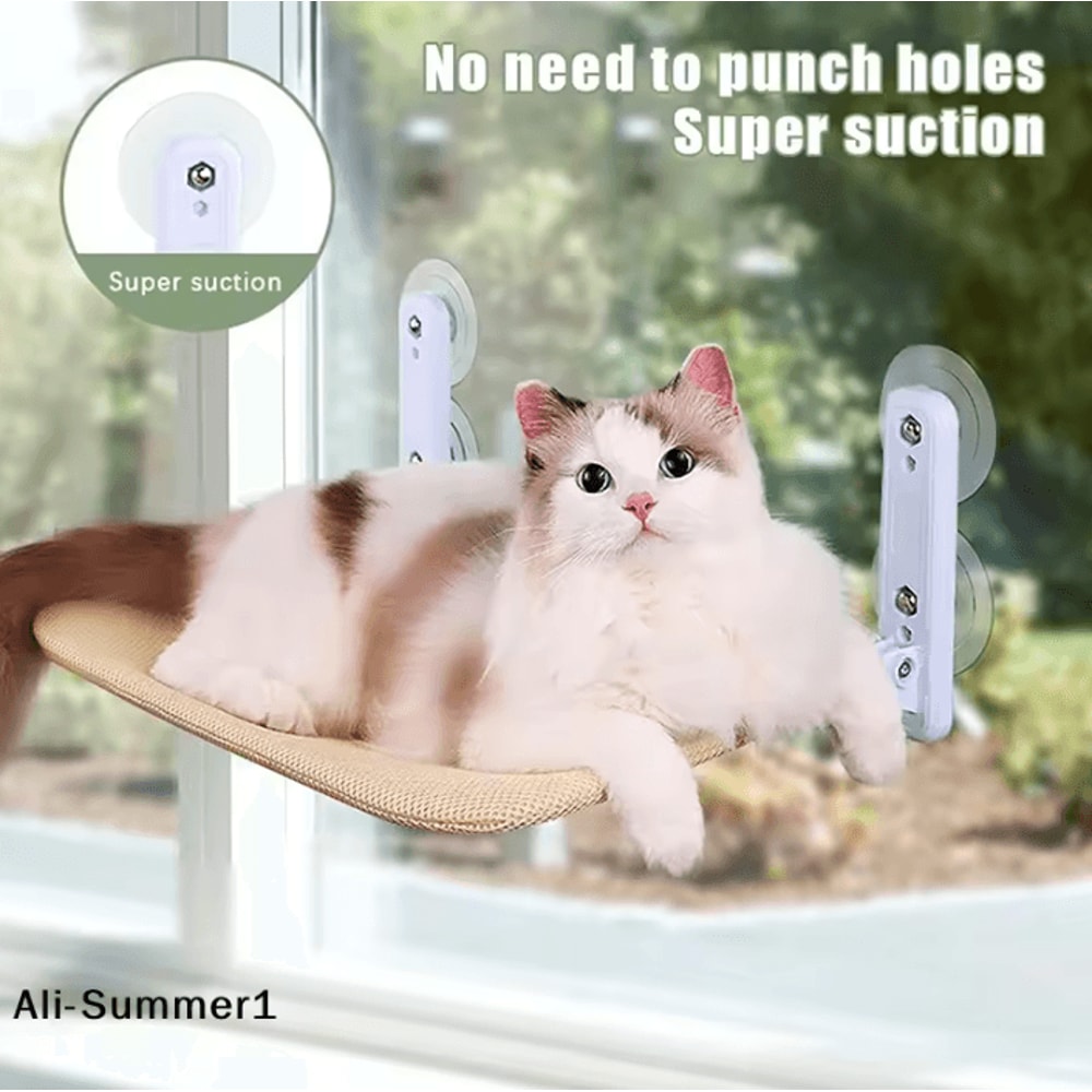 SunnyNest Foldable Cat Window Hammock With Strong Suction Cups 2