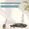 WhirlBell 360 Interactive Feather Wand Toy For Cats Kittens 0