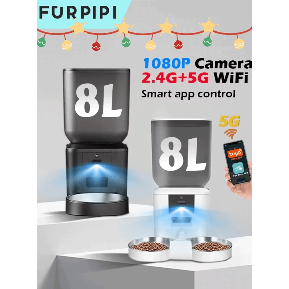 Furpipi VisionFeed Smart WiFi Automatic Pet Feeder With 1080P HD Camera 0