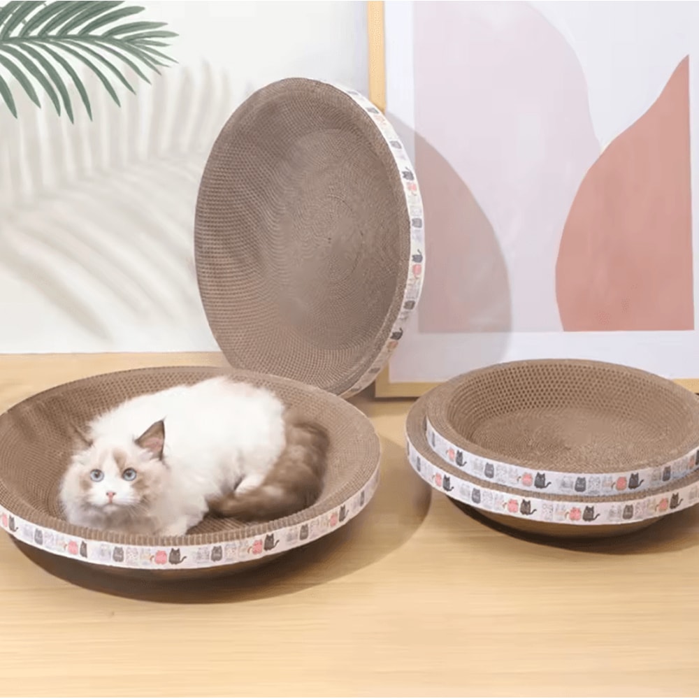 ScratchNest Corrugated Cat Scratcher Lounge Board 0