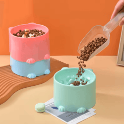 slowease elevated slow feeder bowl for cats & small dogs