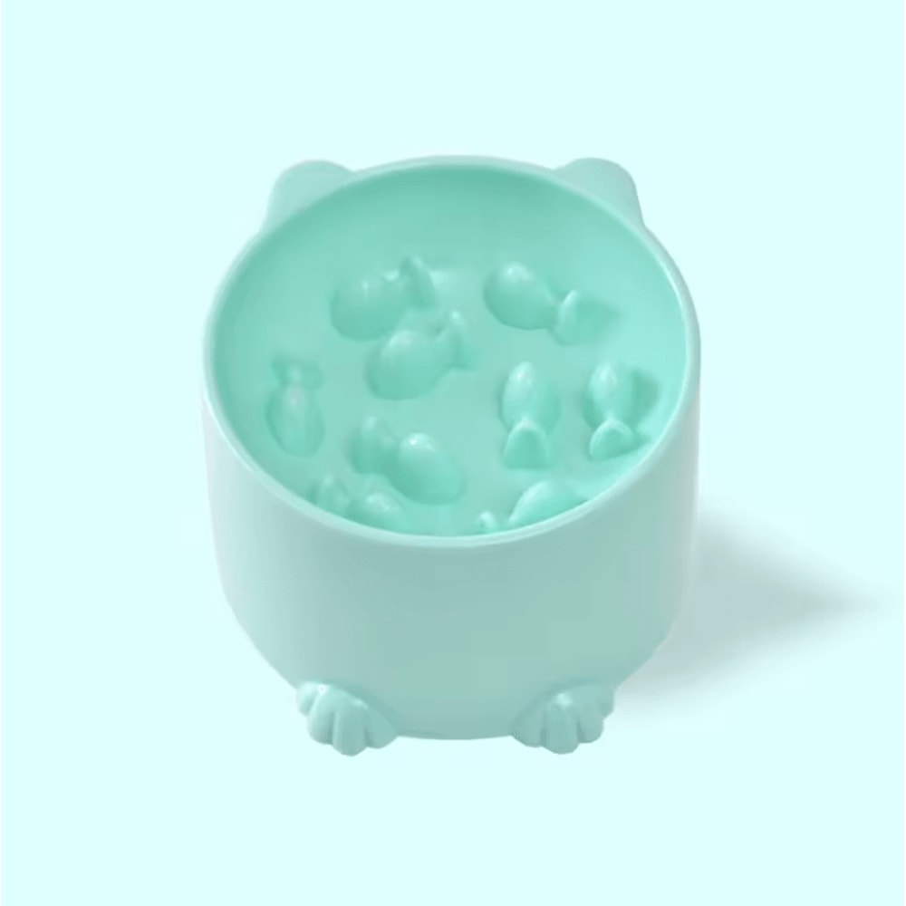 SlowEase Elevated Slow Feeder Bowl For Cats Small Dogs 2