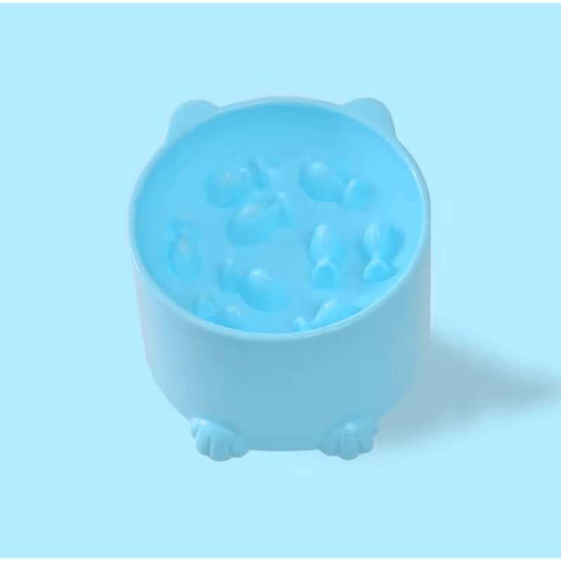 SlowEase Elevated Slow Feeder Bowl For Cats Small Dogs 4
