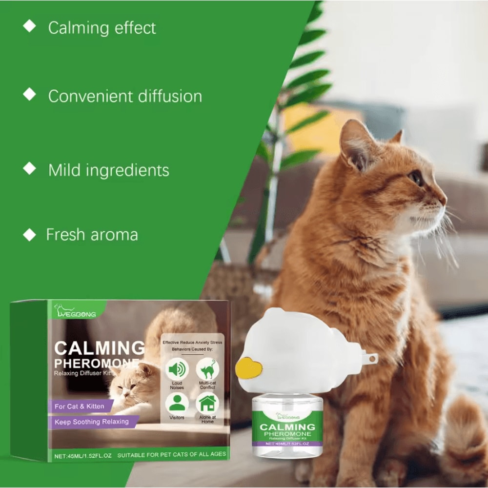 CatEase Calming Diffuser For Cats Pheromone PlugIn Anxiety Relief For Indoor Cats 2