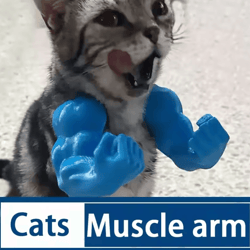 buffpaws funny cat muscle arms costume – hanging pet cosplay accessory for cats & small dogs