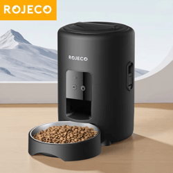 rojeco smartfeed 2l automatic pet feeder – wi-fi app controlled cat & dog food dispenser