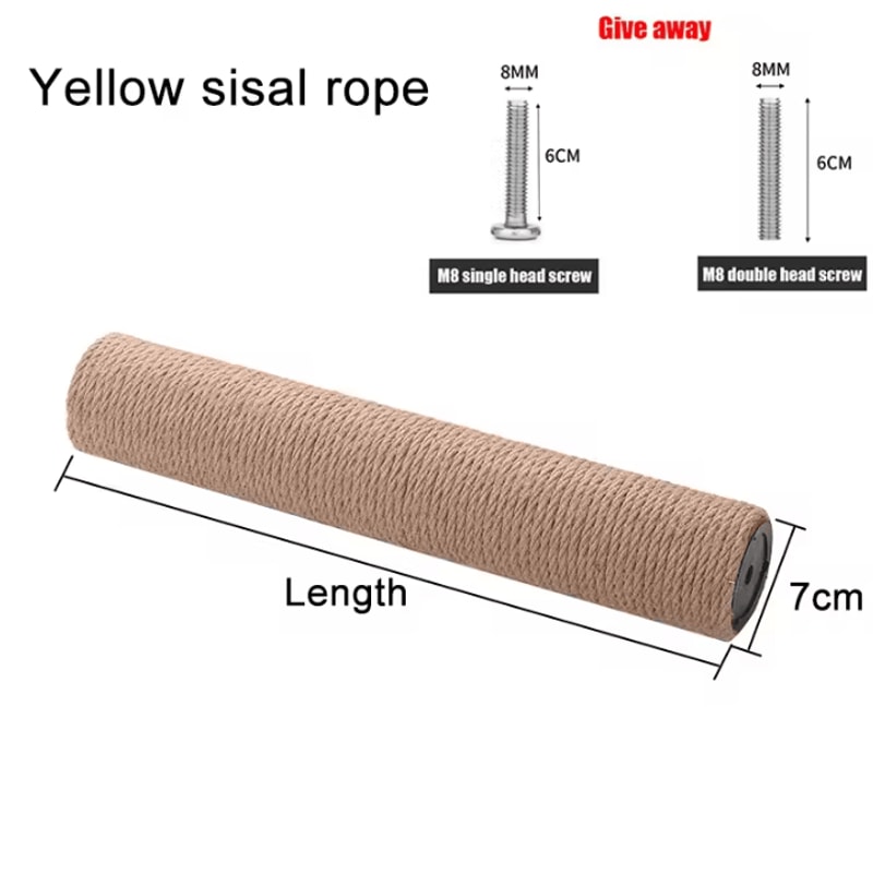 SisalPro DIY Cat Scratching Post Replacement Durable RopeWrapped Climbing Scratch Pole 4