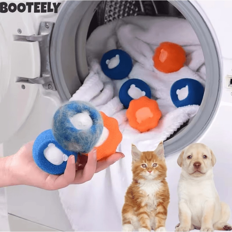 FurCatch Reusable Laundry Pet Hair Remover Balls Washing Machine Lint Fur Catcher 0