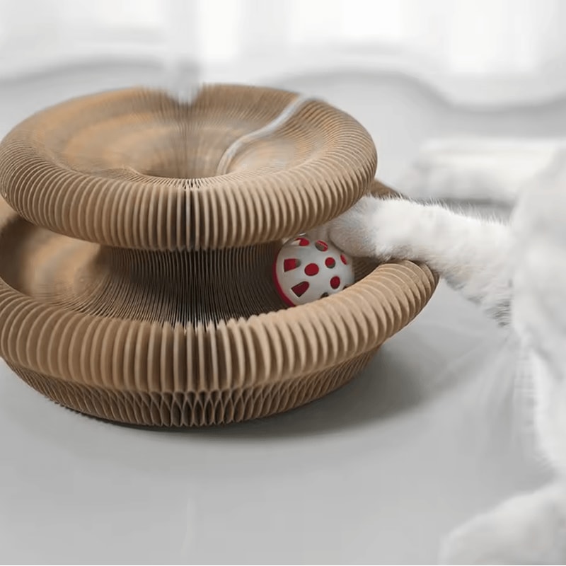 Magic Curl Interactive Cat Tunnel Toy Scratching Ball 3