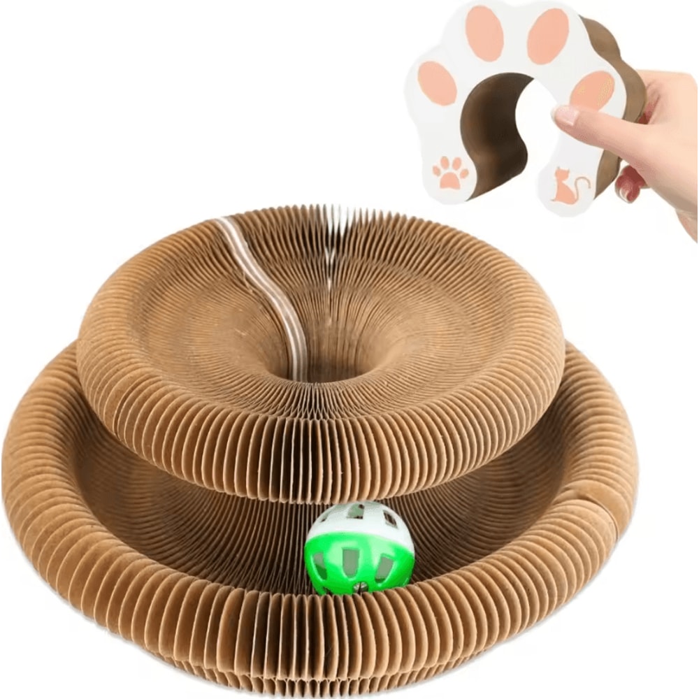 Magic Curl Interactive Cat Tunnel Toy Scratching Ball 4