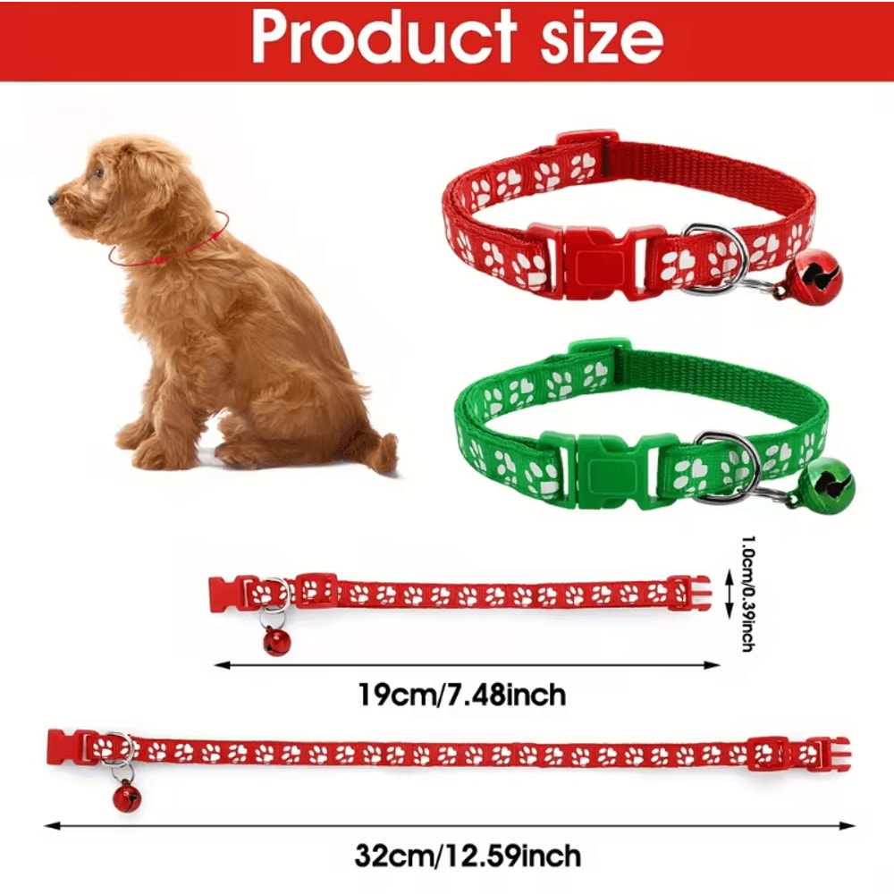 PawTag Soft Puppy ID Collar Set With Bells 12 Adjustable Whelping Collars 1