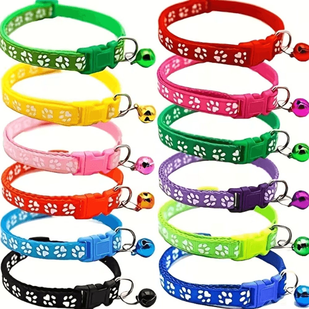PawTag Soft Puppy ID Collar Set With Bells 12 Adjustable Whelping Collars 4