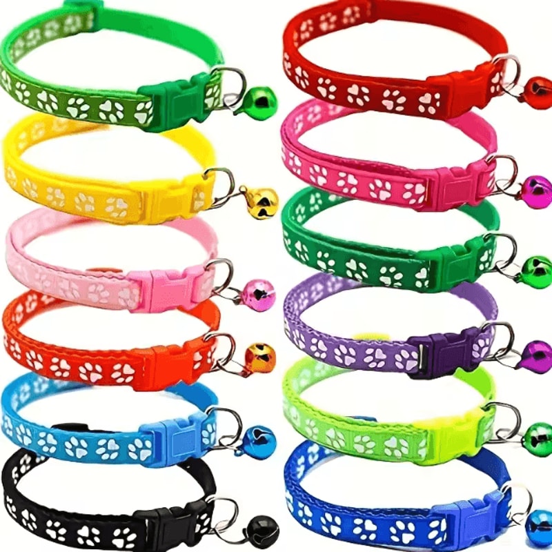 PawTag Soft Puppy ID Collar Set With Bells 12 Adjustable Whelping Collars 4