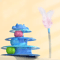 SpinHunt 4Layer Interactive Cat Turntable Toy With Feather Teaser 4