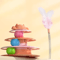 SpinHunt 4Layer Interactive Cat Turntable Toy With Feather Teaser 5