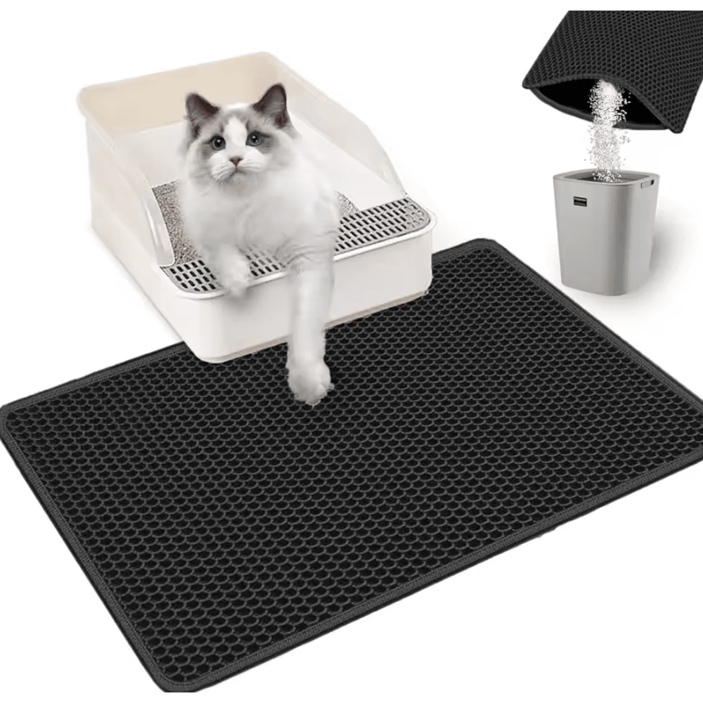 HoneyShield DoubleLayer Waterproof Cat Litter Trapping Mat 0