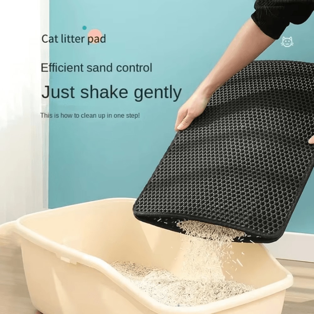 HoneyShield DoubleLayer Waterproof Cat Litter Trapping Mat 2
