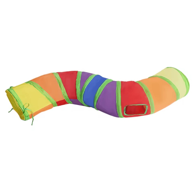 RainbowRush Collapsible Cat Tunnel Play Tube For Indoor Cats Puppies 4