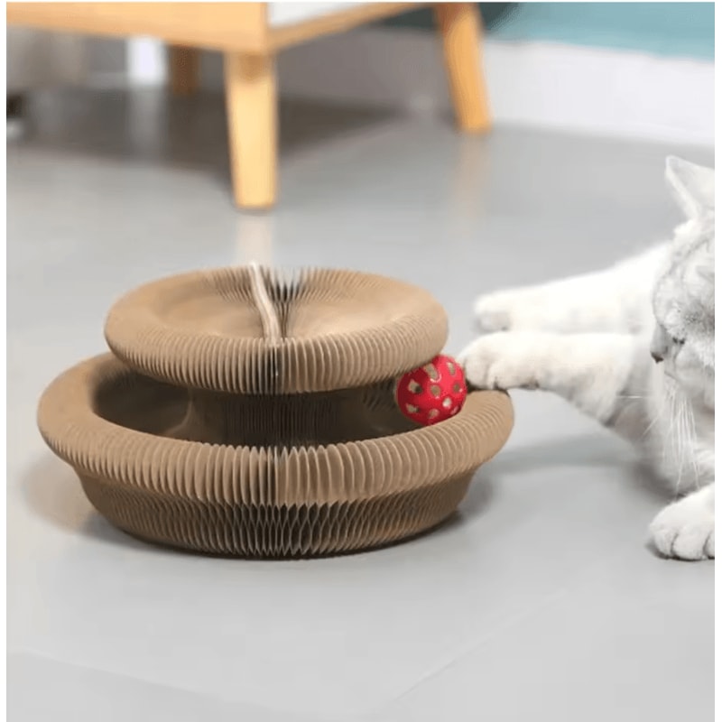 FlexiScratch Transformable Kitty Kurlz Cat Scratching Toy 1