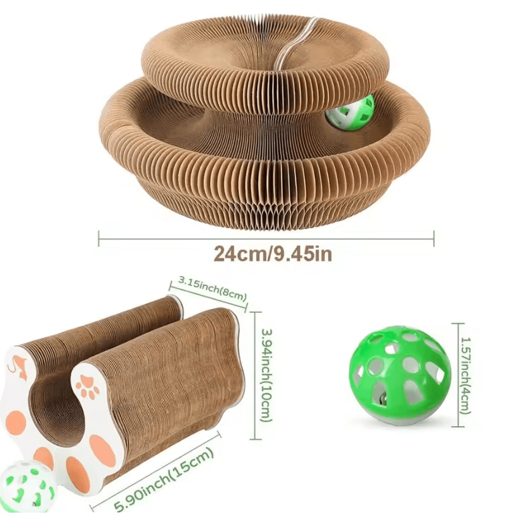 FlexiScratch Transformable Kitty Kurlz Cat Scratching Toy 4