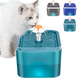 glowflow 2l automatic cat water fountain with led filtration system