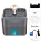 GlowFlow 2L Automatic Cat Water Fountain With LED Filtration System 4