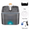 GlowFlow 2L Automatic Cat Water Fountain With LED Filtration System 4