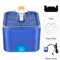 GlowFlow 2L Automatic Cat Water Fountain With LED Filtration System 6