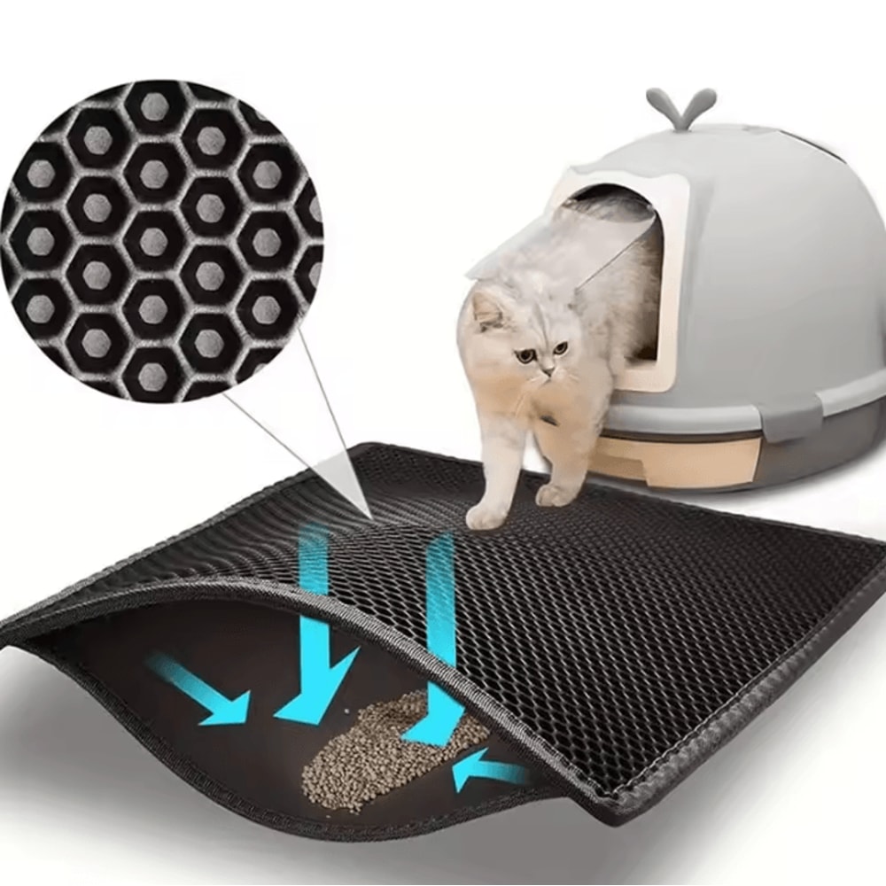Waterproof DoubleLayer Cat Litter Trapping Mat 0