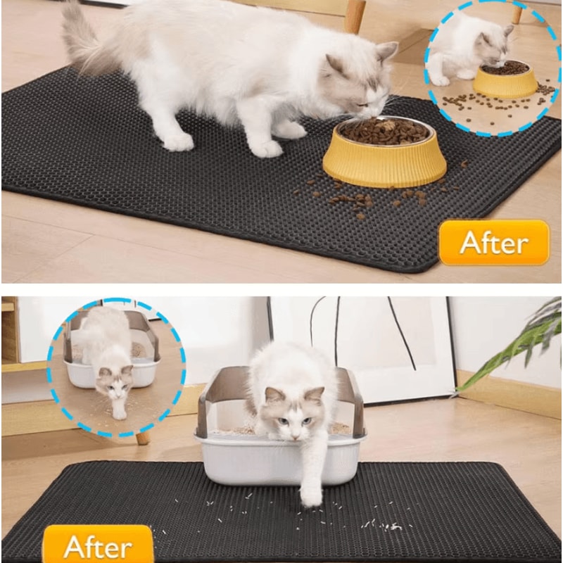 Waterproof DoubleLayer Cat Litter Trapping Mat 1