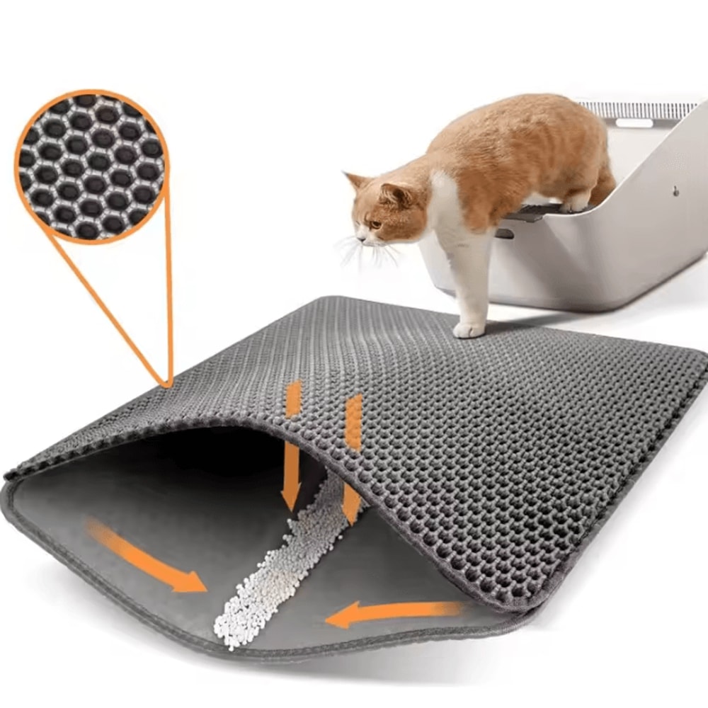 Waterproof DoubleLayer Cat Litter Trapping Mat 3