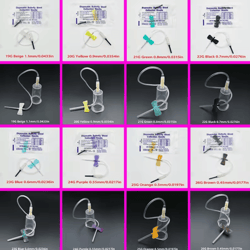 disposable veterinary butterfly blood collection needles 50pcs