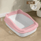AntiSplash Cat Litter Box Tray For Kittens Indoor Cats 2