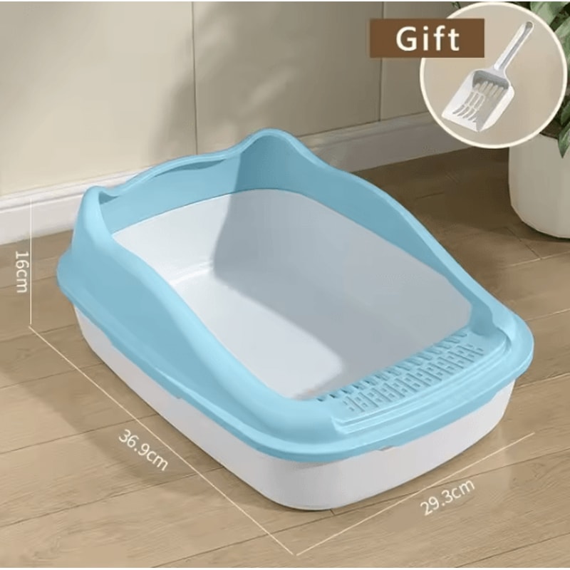 AntiSplash Cat Litter Box Tray For Kittens Indoor Cats 5